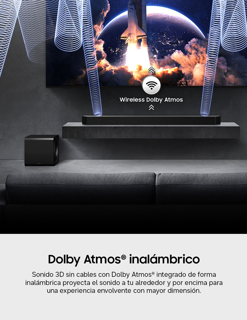 Barra de sonido samsung hw-q990h/zx con subwoofer