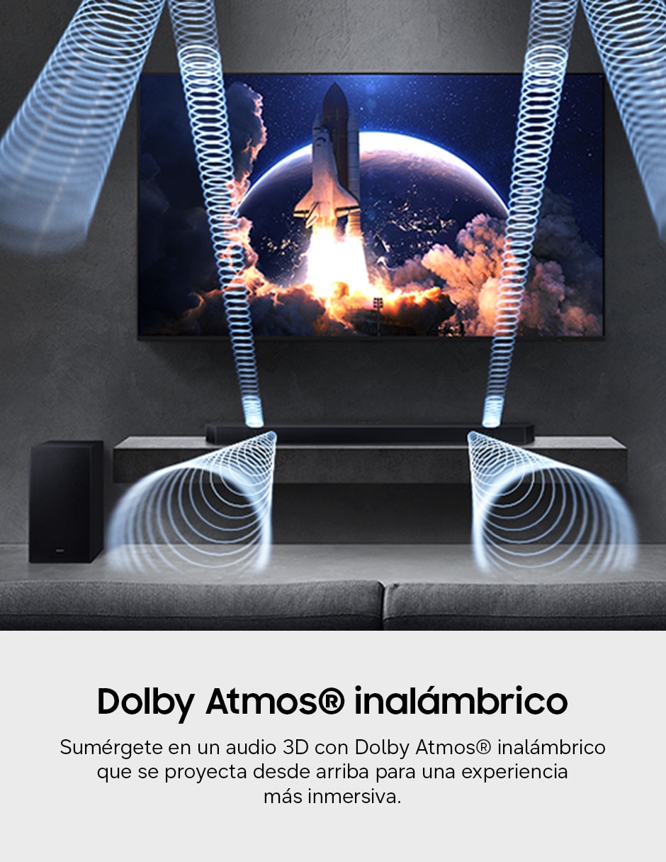 Barra de sonido samsung hw-q600h/zx con subwoofer