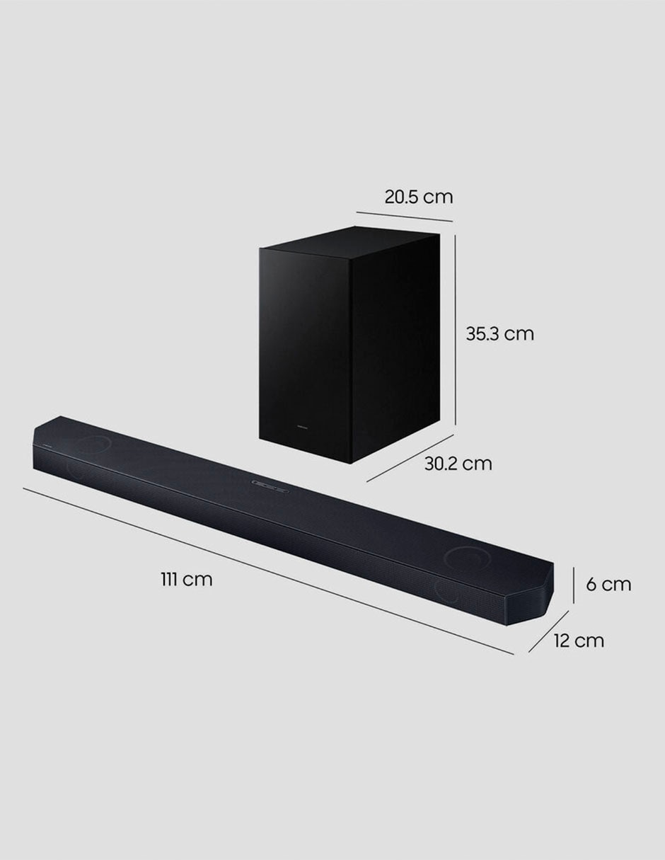 Barra de sonido HW-Q600H/ZX con subwoofer inalámbrico 7