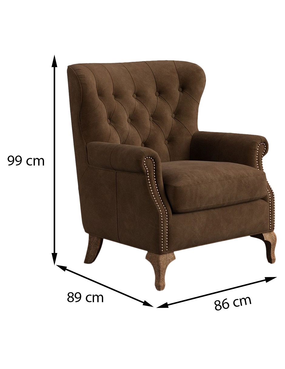 Sillón August Leather de piel 2