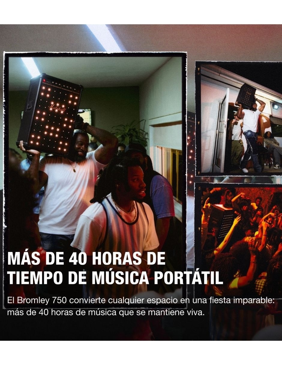 Bocina portátil Marshall 1009224 bluetooth