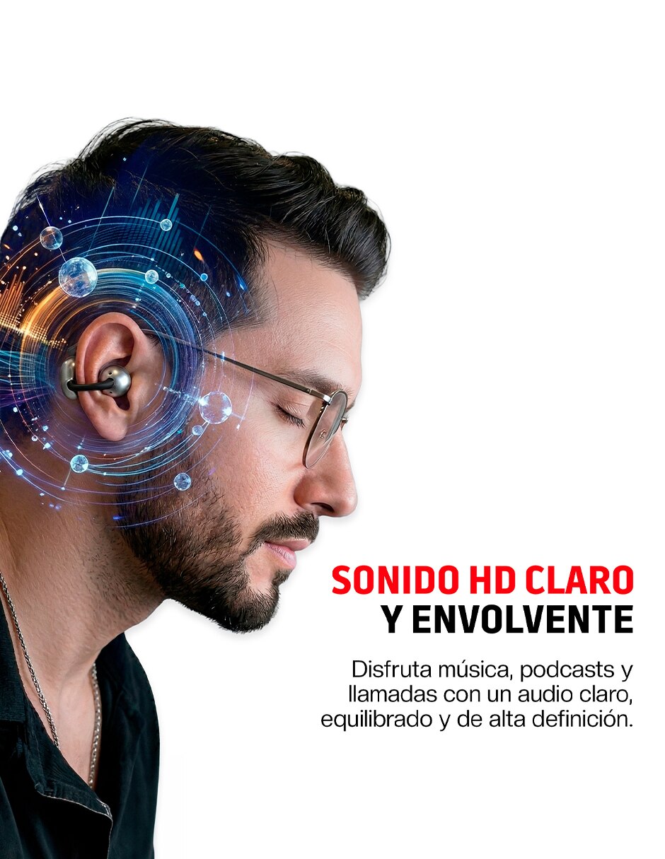 Audífonos Clip Open Ear inalámbricos con cancelacion de ruido 3