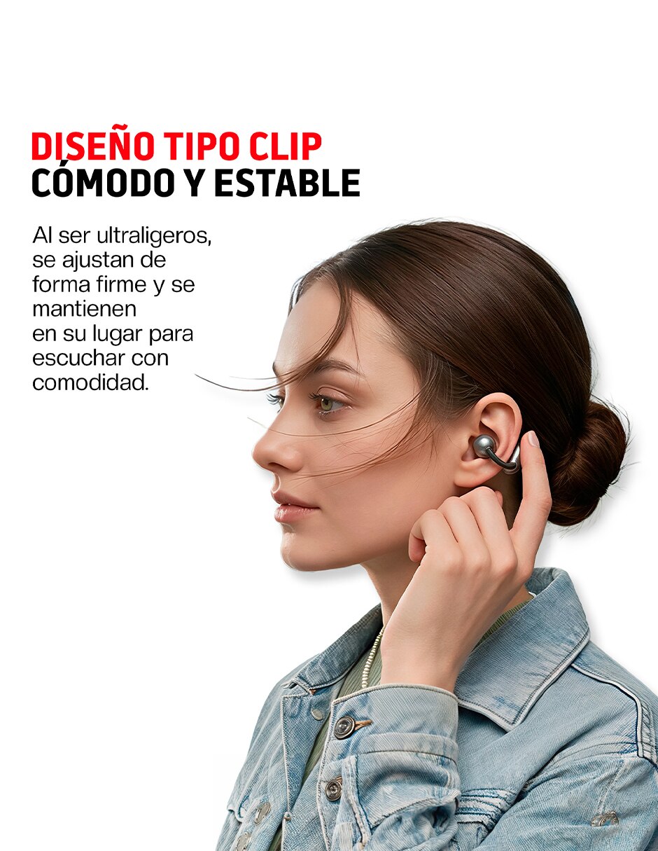 Audífonos Clip Open Ear inalámbricos con cancelacion de ruido 6