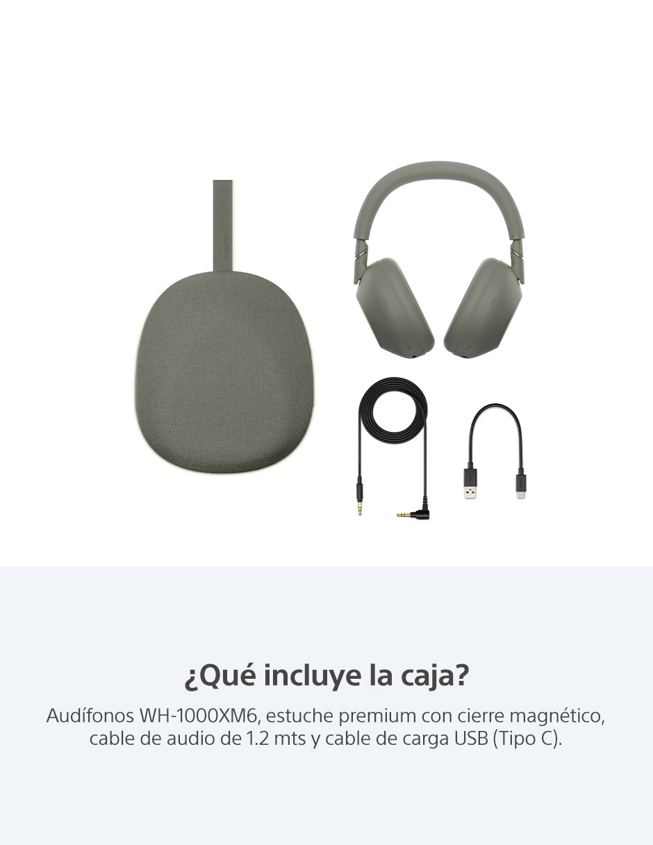 Audífonos Over-Ear Sony WH1000XM6 GMUC alámbricos e inalámbricos con cancelación de ruido