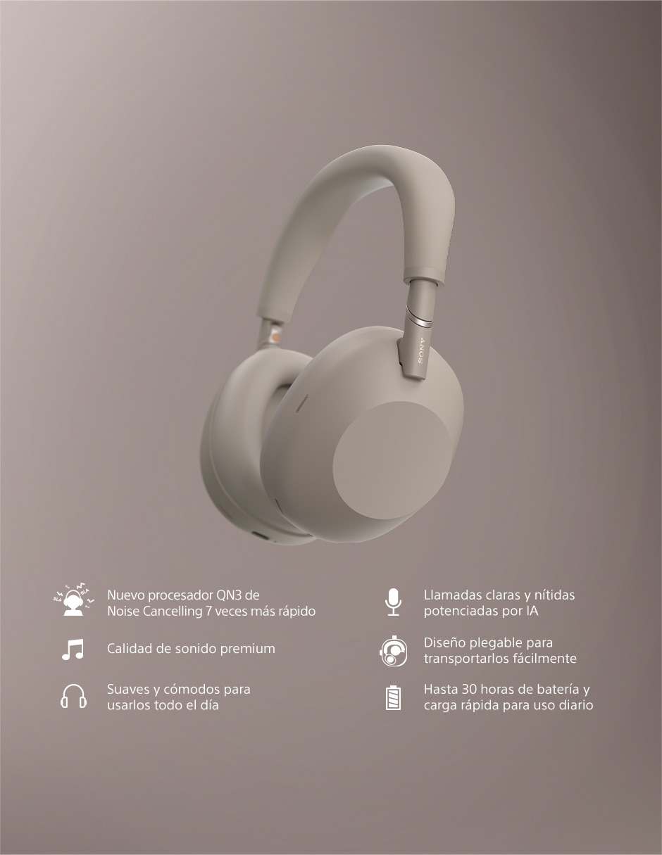 Audifonos WH-1000XM6 alámbricos e inalámbricos con cancelación de ruido 2