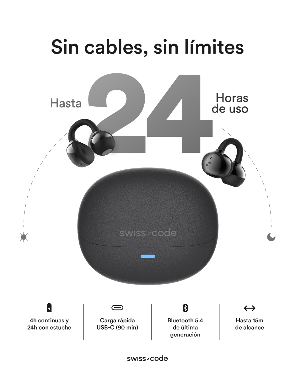Audífonos In-Ear NuaClip inalámbricos 3