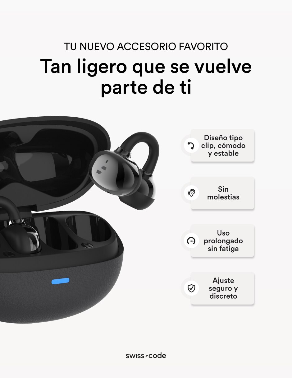 Audífonos In-Ear NuaClip inalámbricos 4