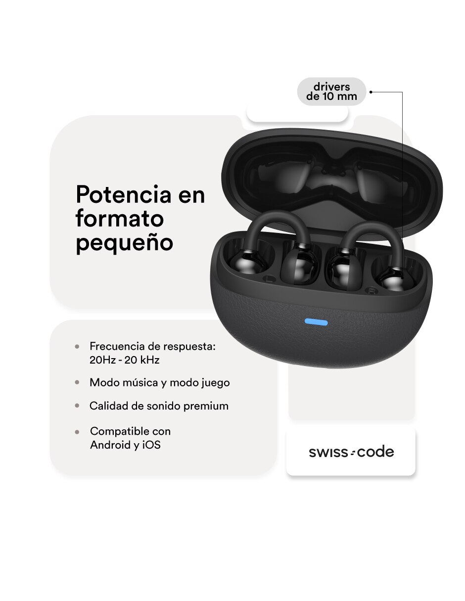 Audífonos In-Ear NuaClip inalámbricos 5