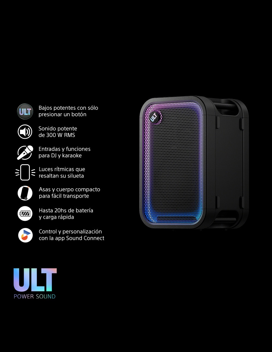 Bocina Portátil SRS-ULT500 Bluetooth 3