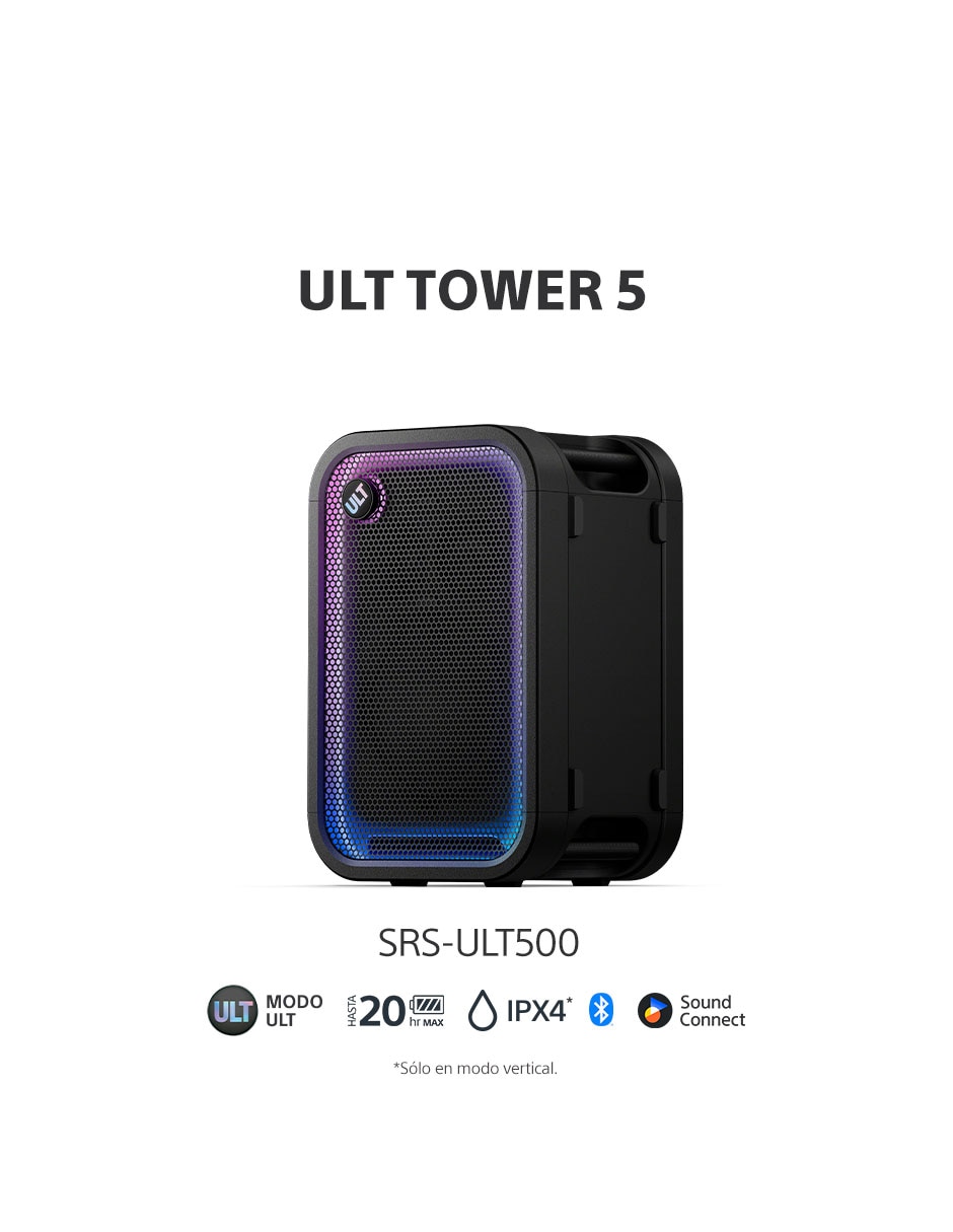 Bocina Portátil SRS-ULT500 Bluetooth 10