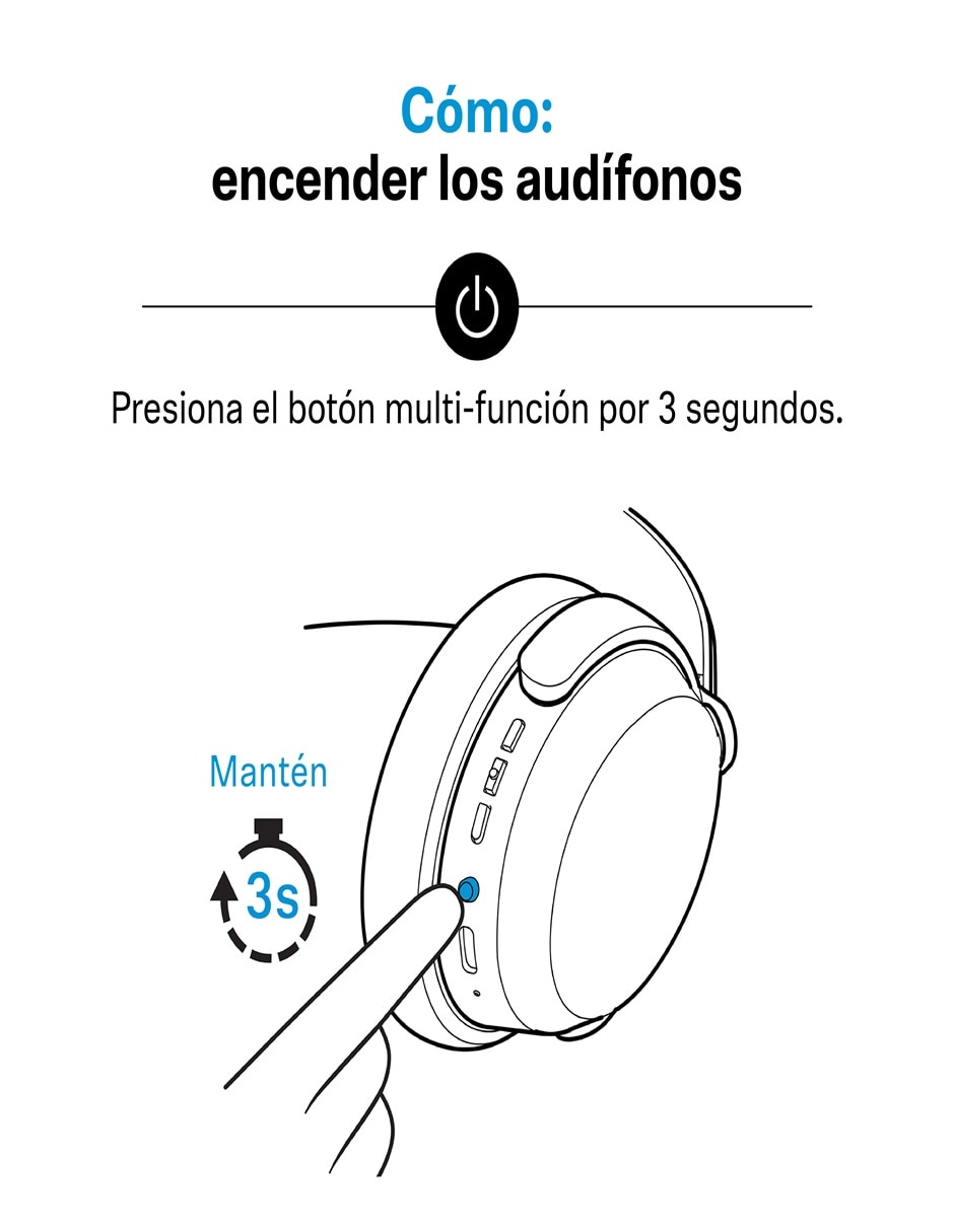 Audífonos Over-Ear Accentum Wireless Taupe Alámbrica e inalámbrica con (si aplica) Sí 8