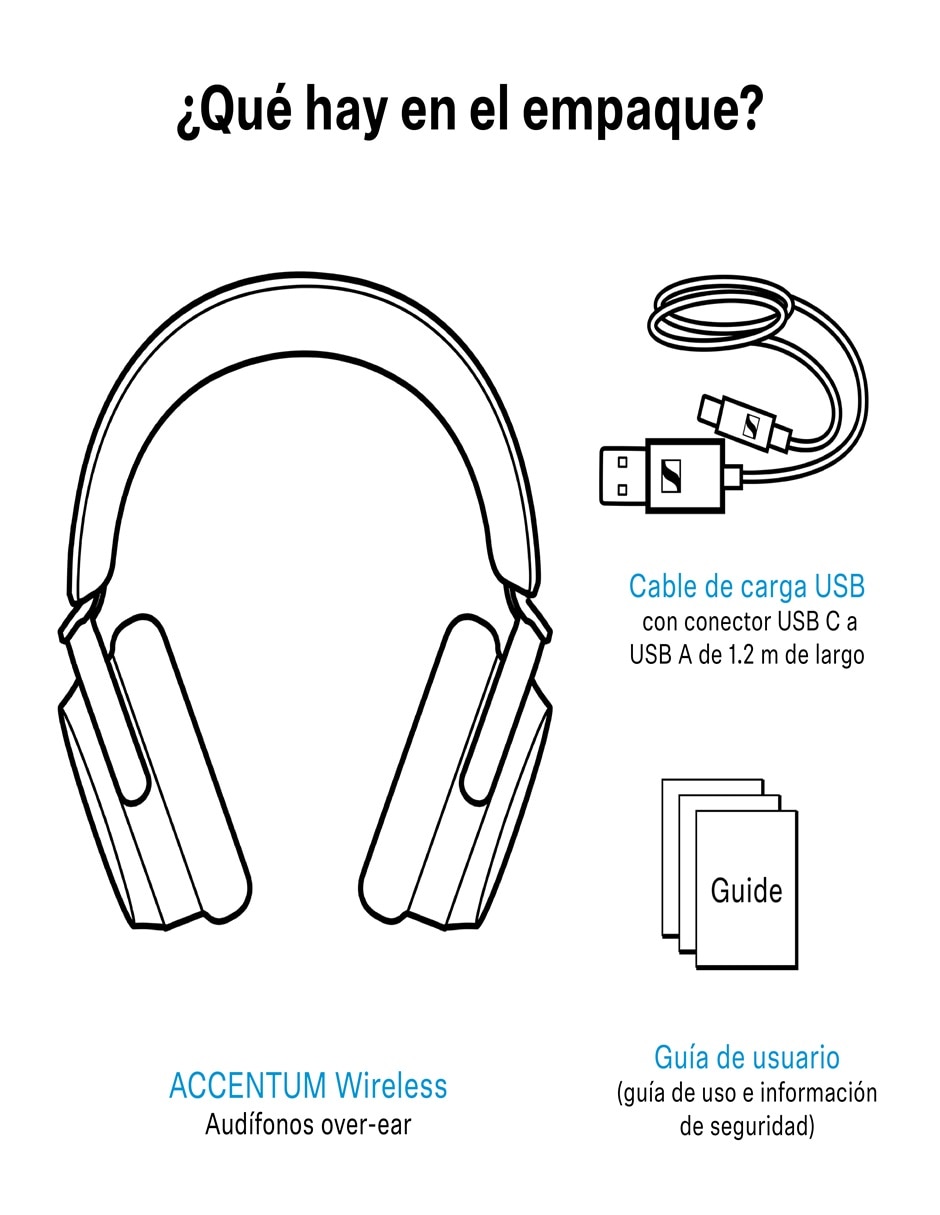 Audífonos Over-Ear Accentum Wireless Taupe Alámbrica e inalámbrica con (si aplica) Sí 3