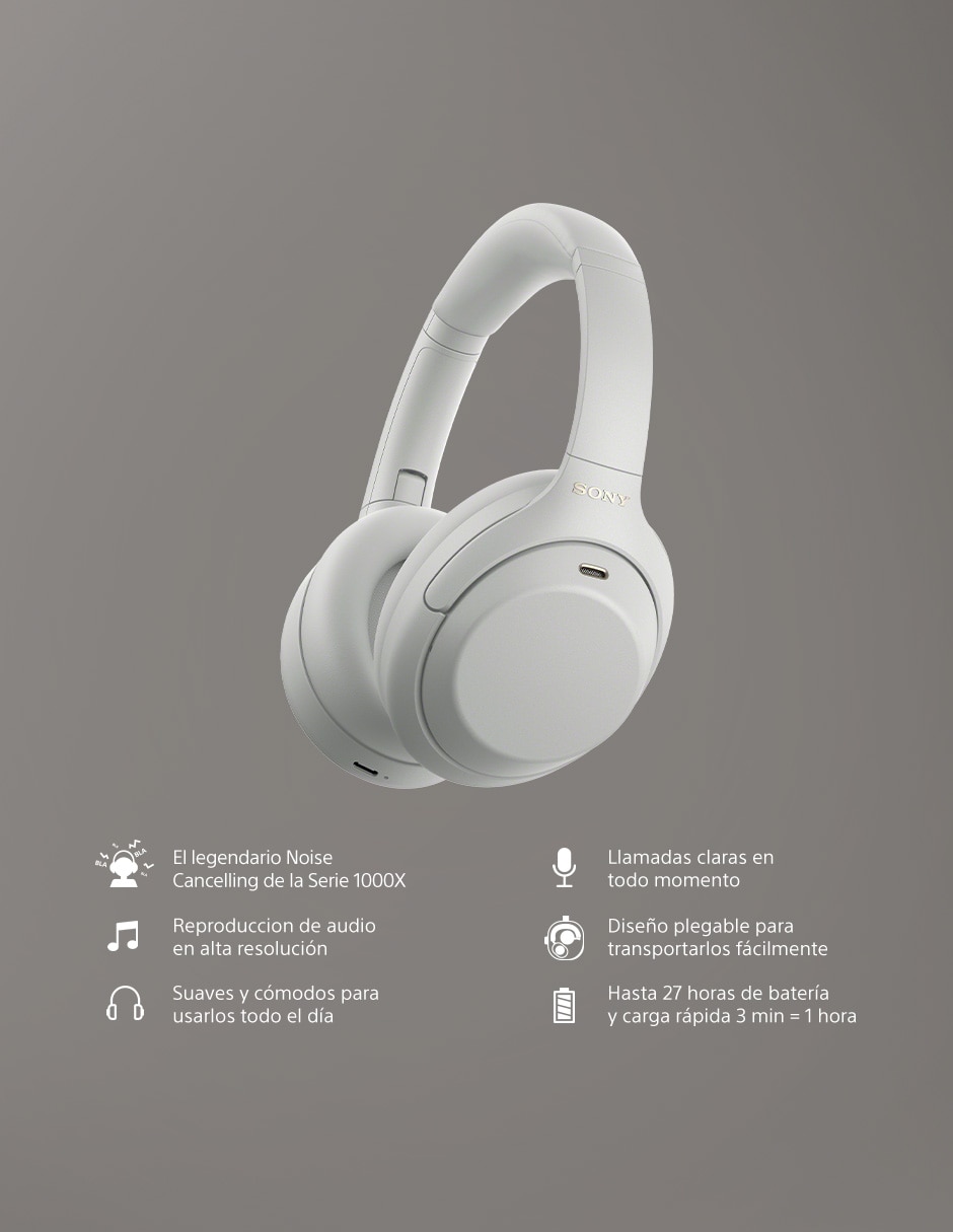 Audífonos over-Ear wh 1000xm4c alámbrica e inalámbrica con cancelación de ruido 5