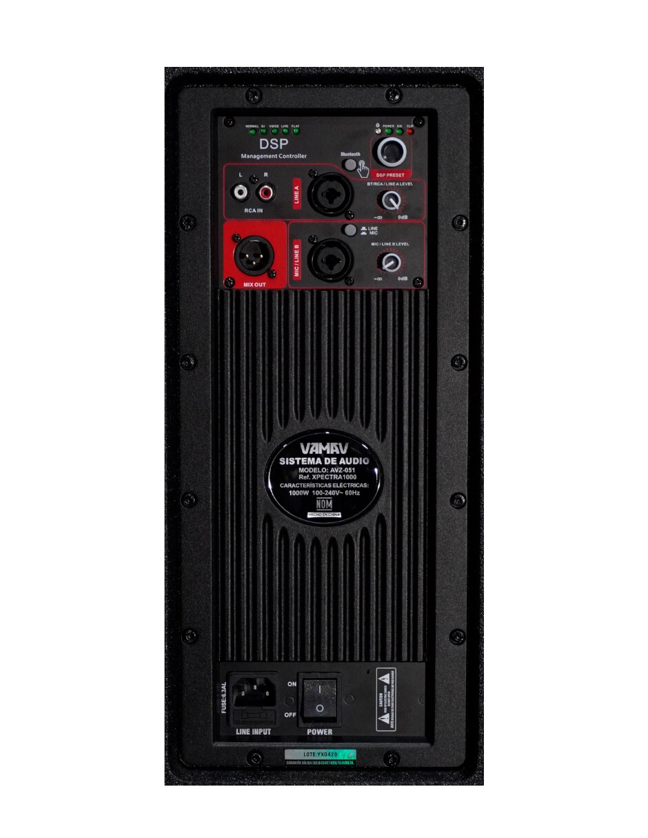 Sistema de audio XPECTRA1000 9
