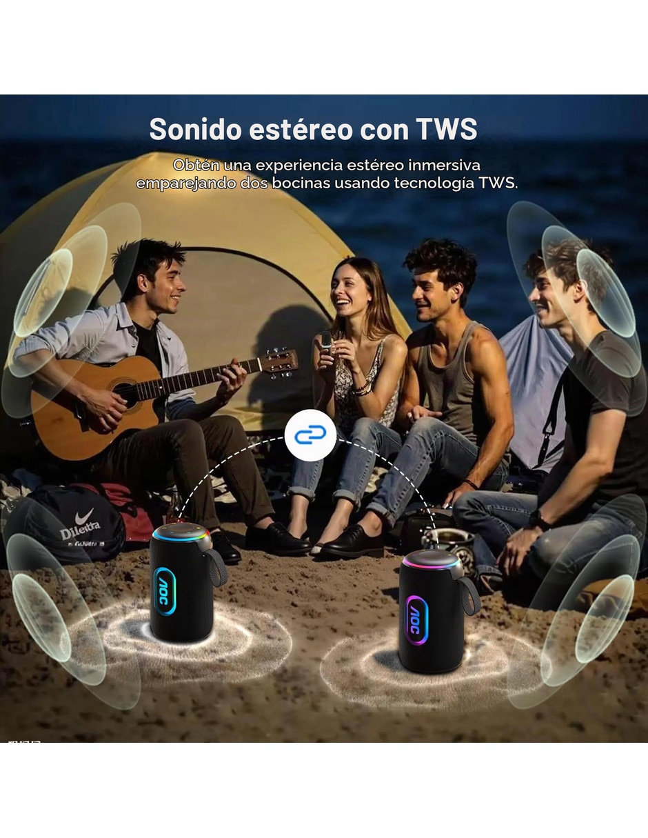 Bocina portátil Bluetooth NFC 5