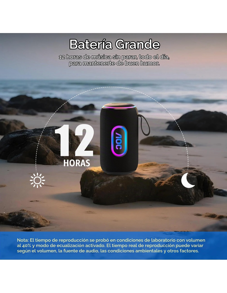 Bocina portátil Bluetooth NFC