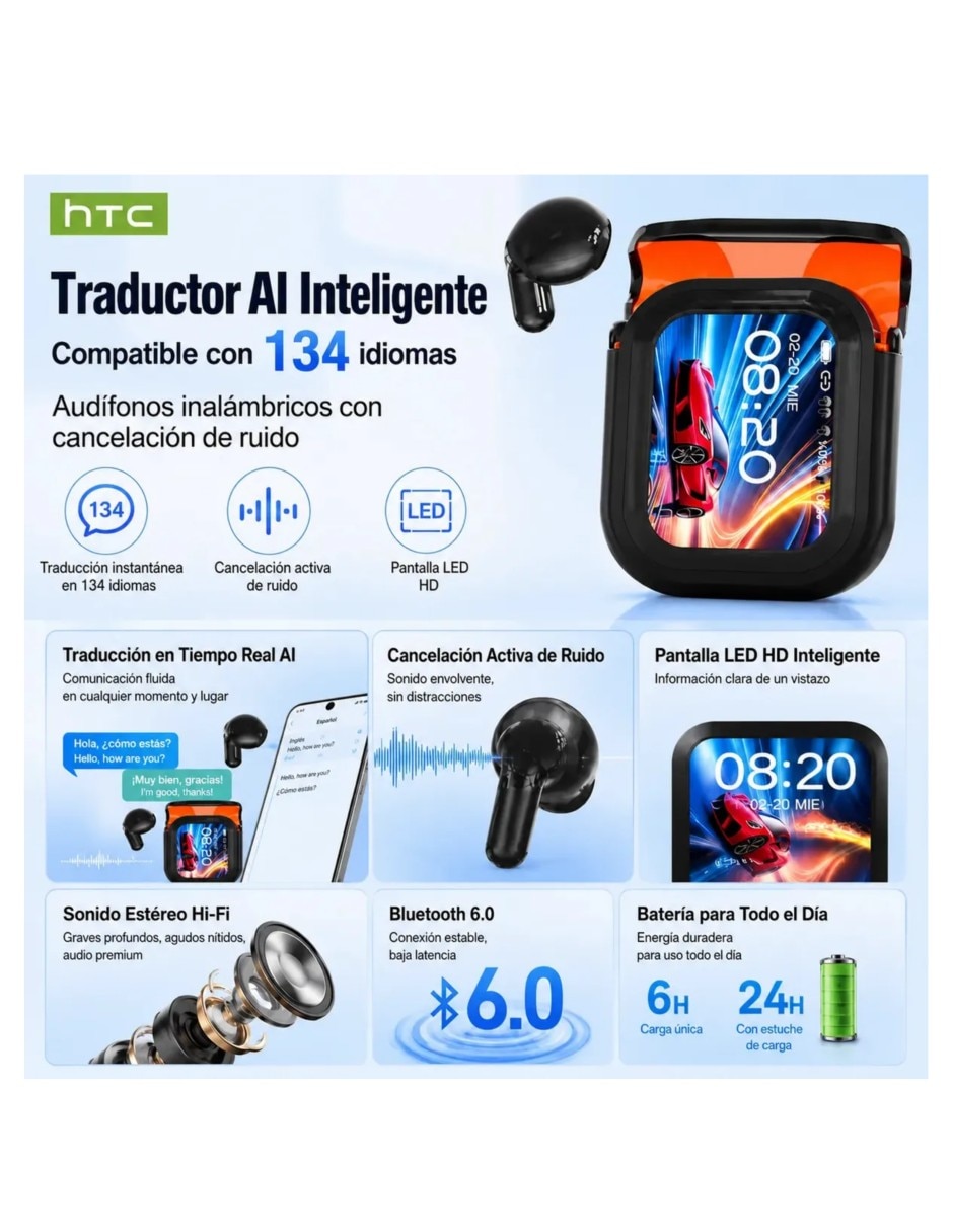 Audífonos in-ear inalámbrica con cancelación de ruido 3