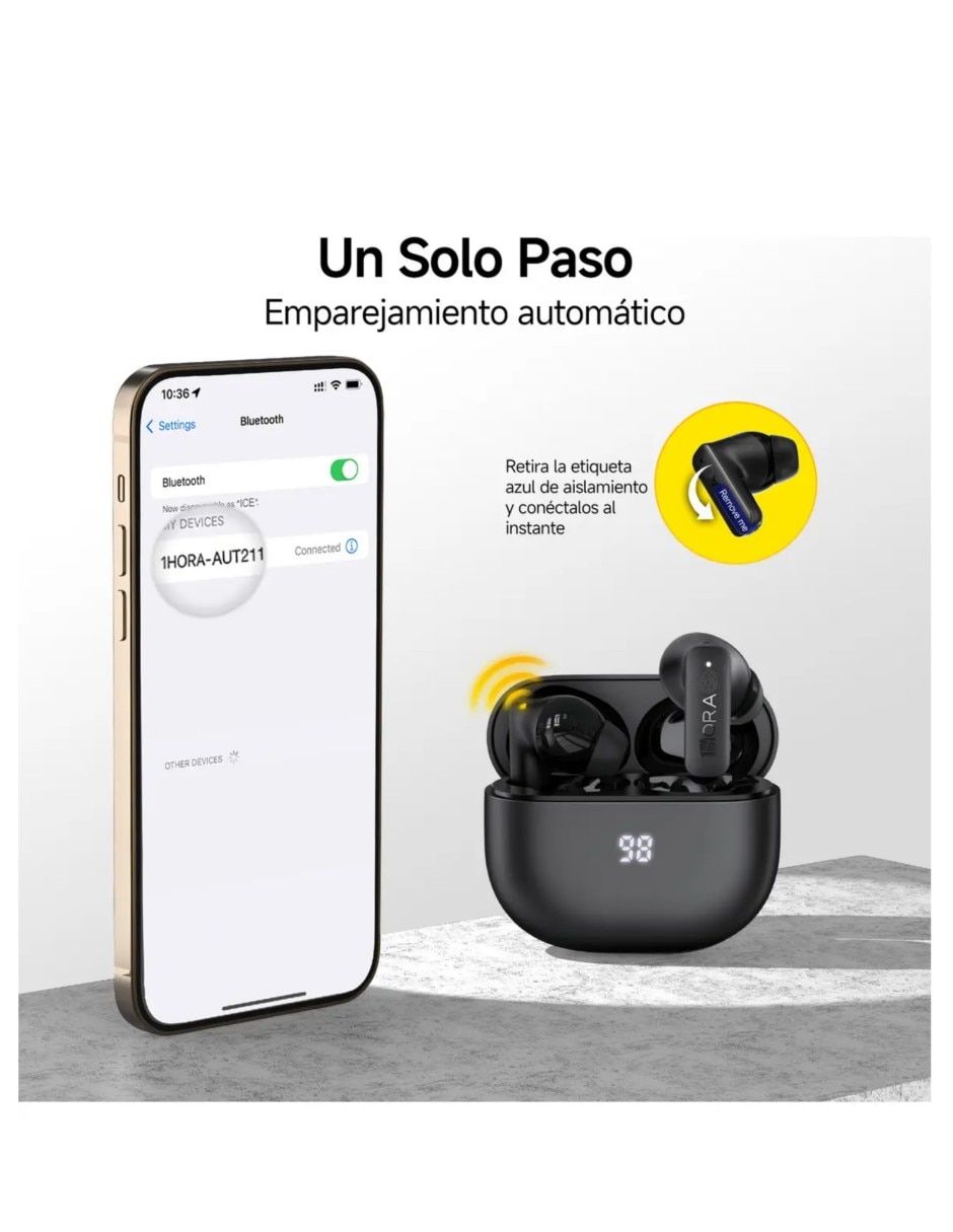 Audífonos In-Ear inalámbricos con cancelación de ruido 5