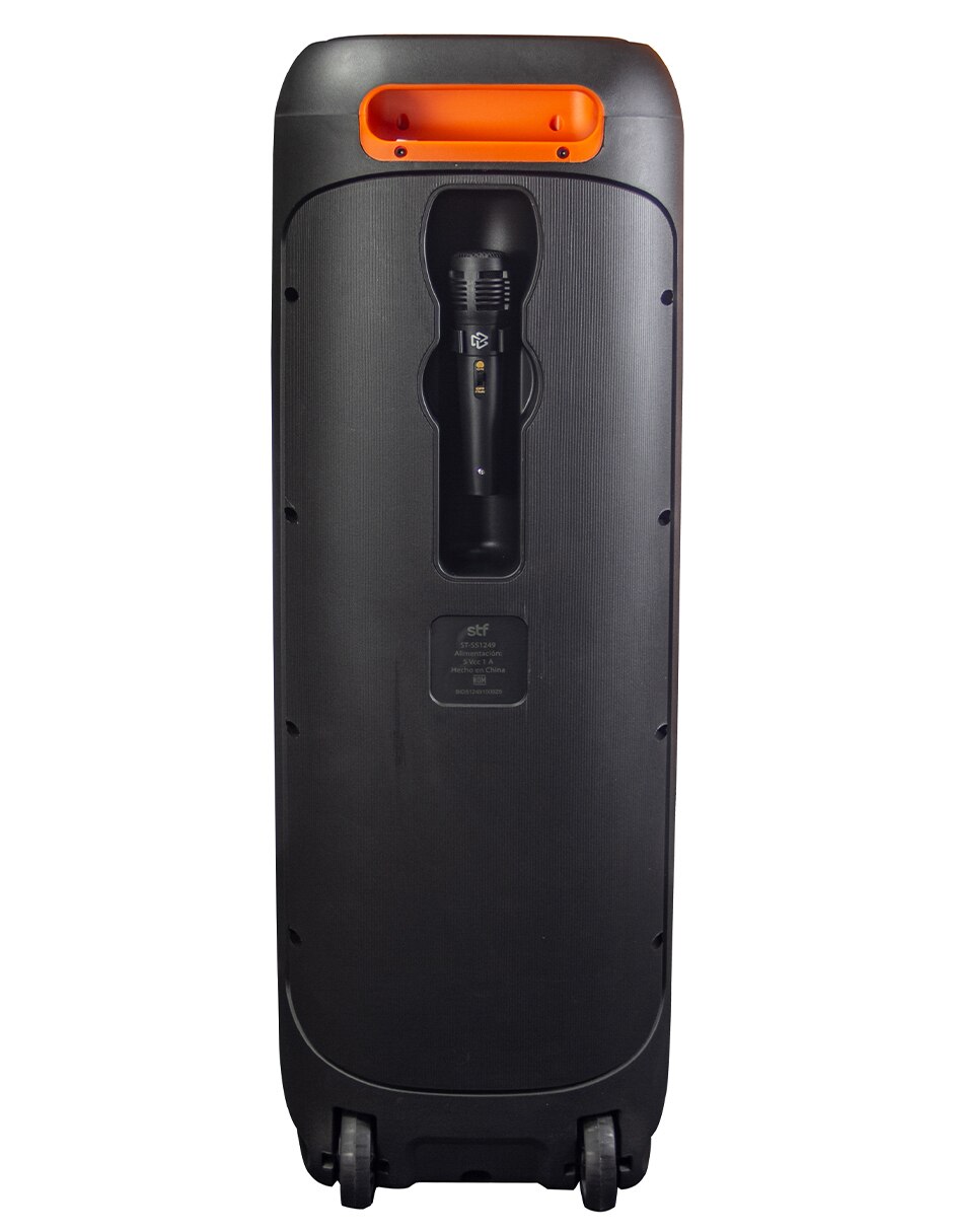 Bocina recargable Totem Fest doble 8 pulgadas con Luz Led Multicolor Bluetooth 4