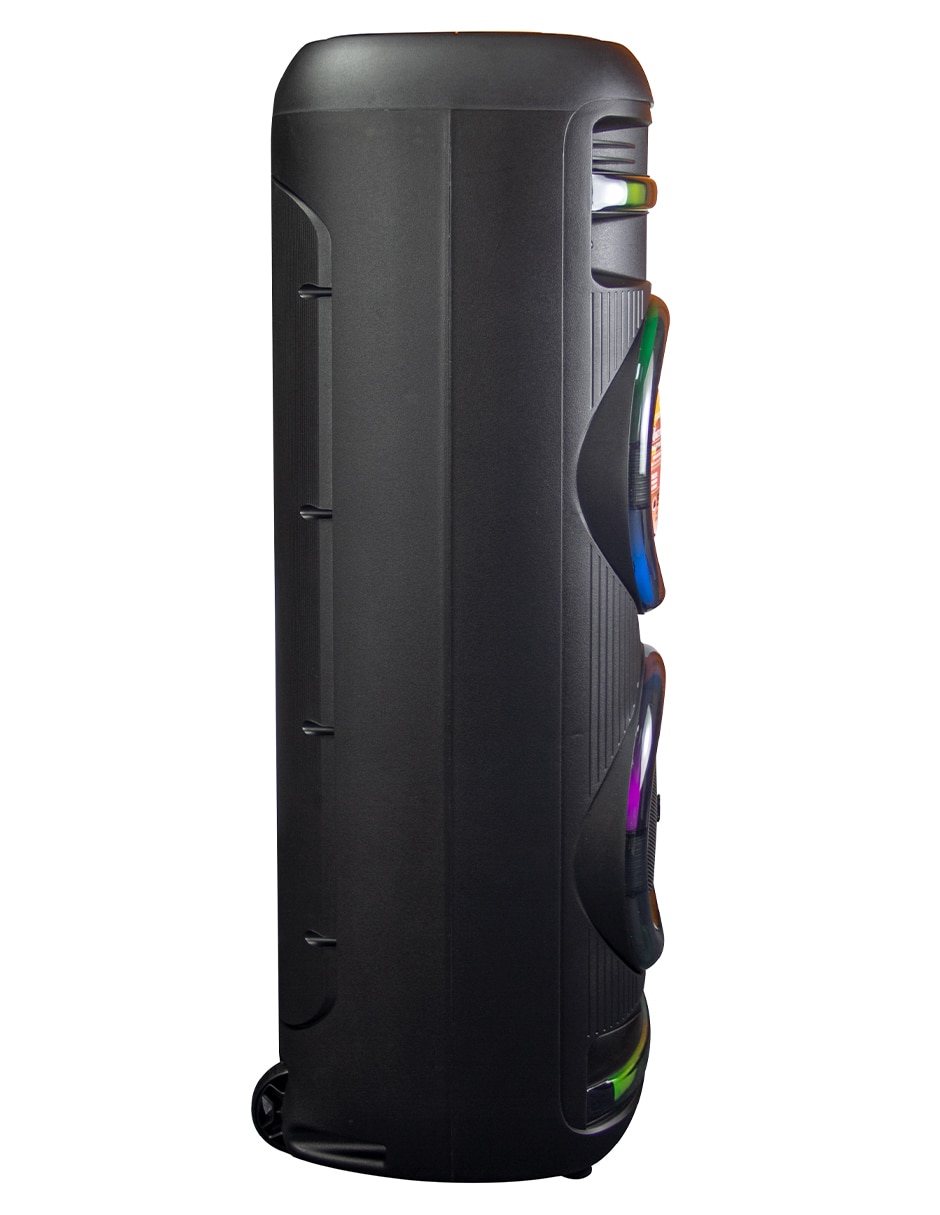 Bocina recargable Totem Fest doble 8 pulgadas con Luz Led Multicolor Bluetooth 6