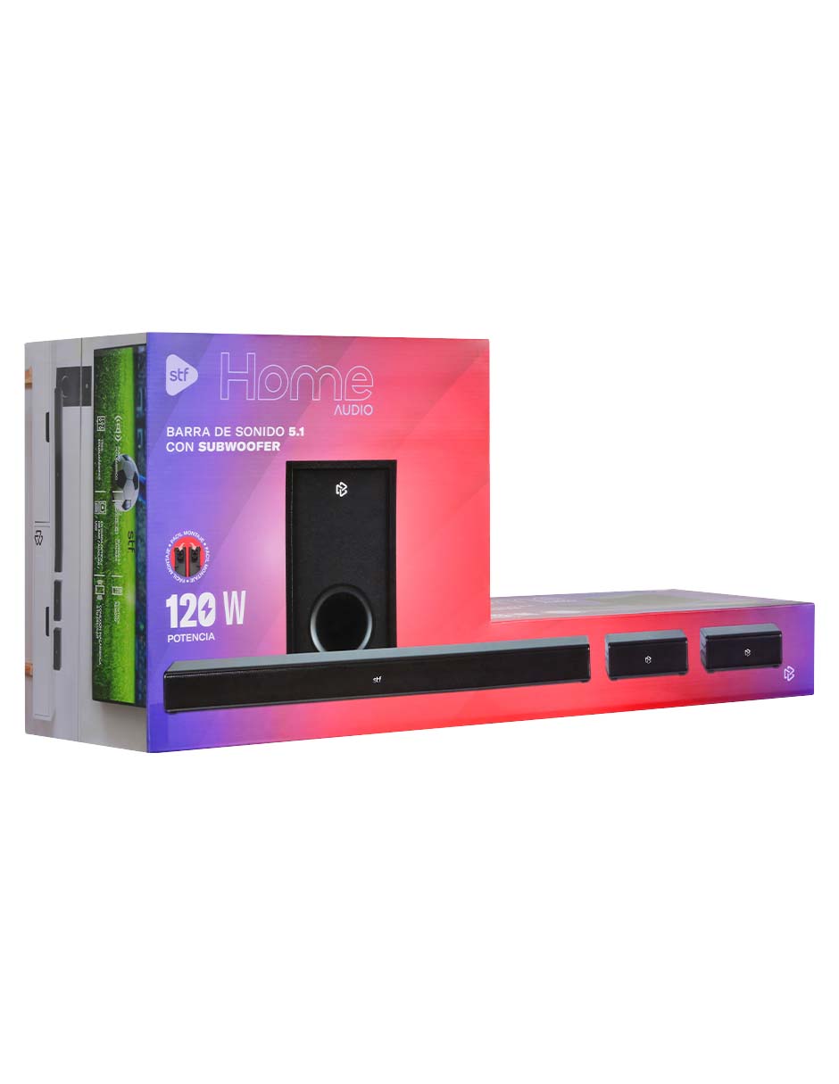 Barra de sonido Home Audio 5.1 Bluetooth 5.3 HDMI ARC con subwoofer 6