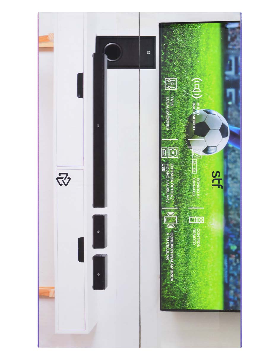 Barra de sonido Home Audio 5.1 Bluetooth 5.3 HDMI ARC con subwoofer 9