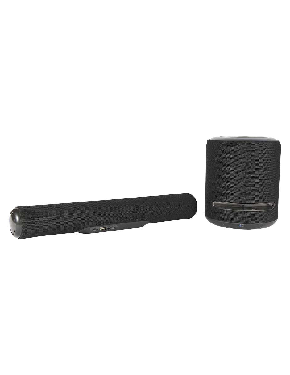 Barra de sonido Atrium Home Audio Portátil con Luz LED RGB con subwoofer 5