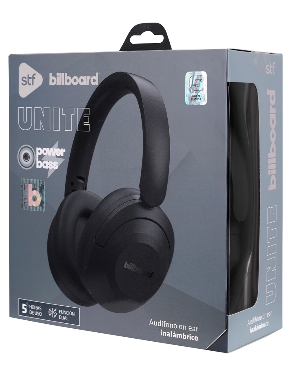 Audífonos on-ear billboard 5hrs uso inalámbricos 5